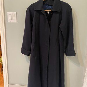 Talbot Petite Navy Lined Trench Coat